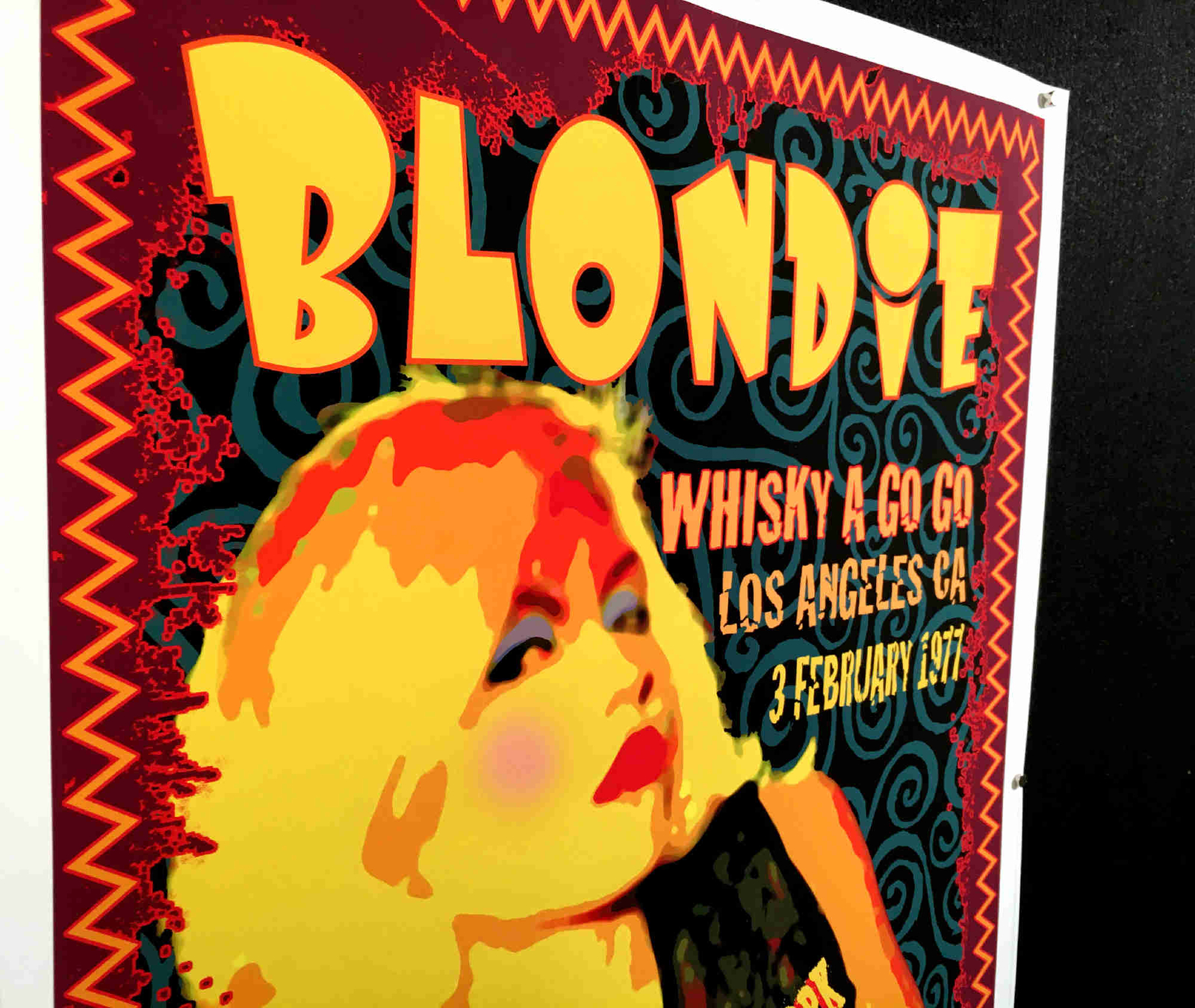 Blondie Poster Whisky A Go Go Debut Performance Tribute SN 100 David Byrd COA