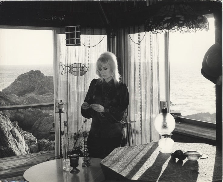 Kim Novak 1960’s Glamour at Carmel Highlands home Original 8×10 Photo Stamped