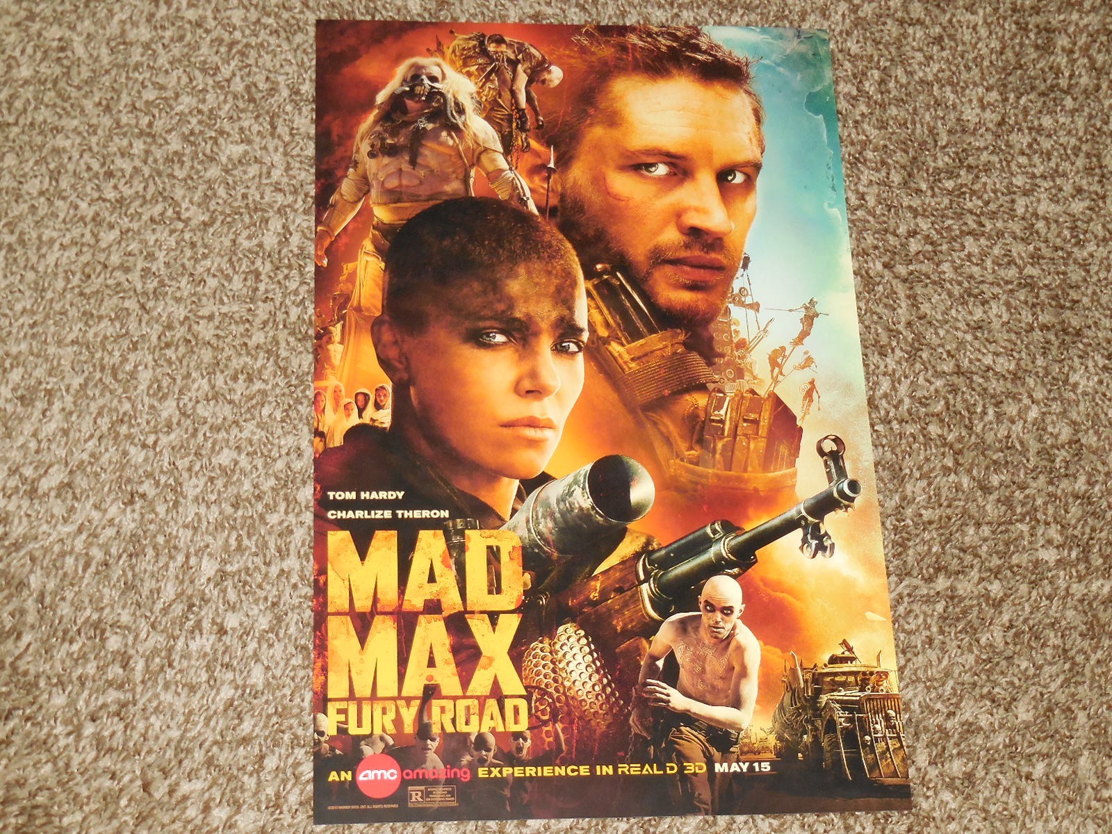 Lot of 8 Charlize Theron Mini PROMO Movie Posters Bundle Mad Max Atomic Blonde