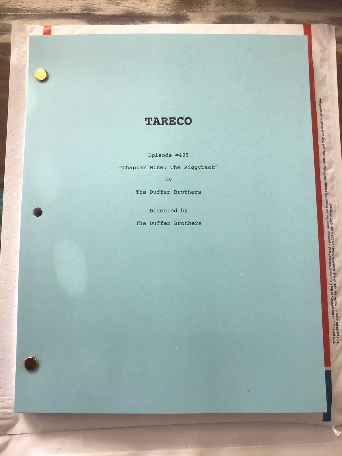 🔥Stranger Things TV Script Ch 9 The Piggyback 123 Pgs w/Appendix @ End🔥