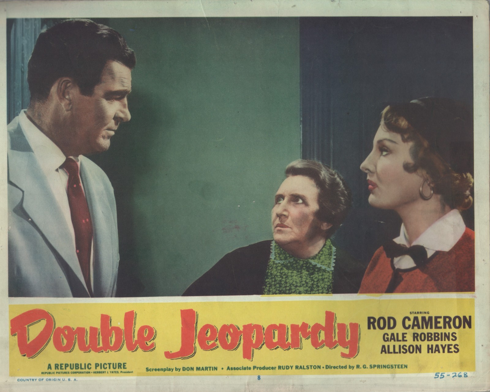 Double Jeopardy (1955) 11×14 lobby card #8