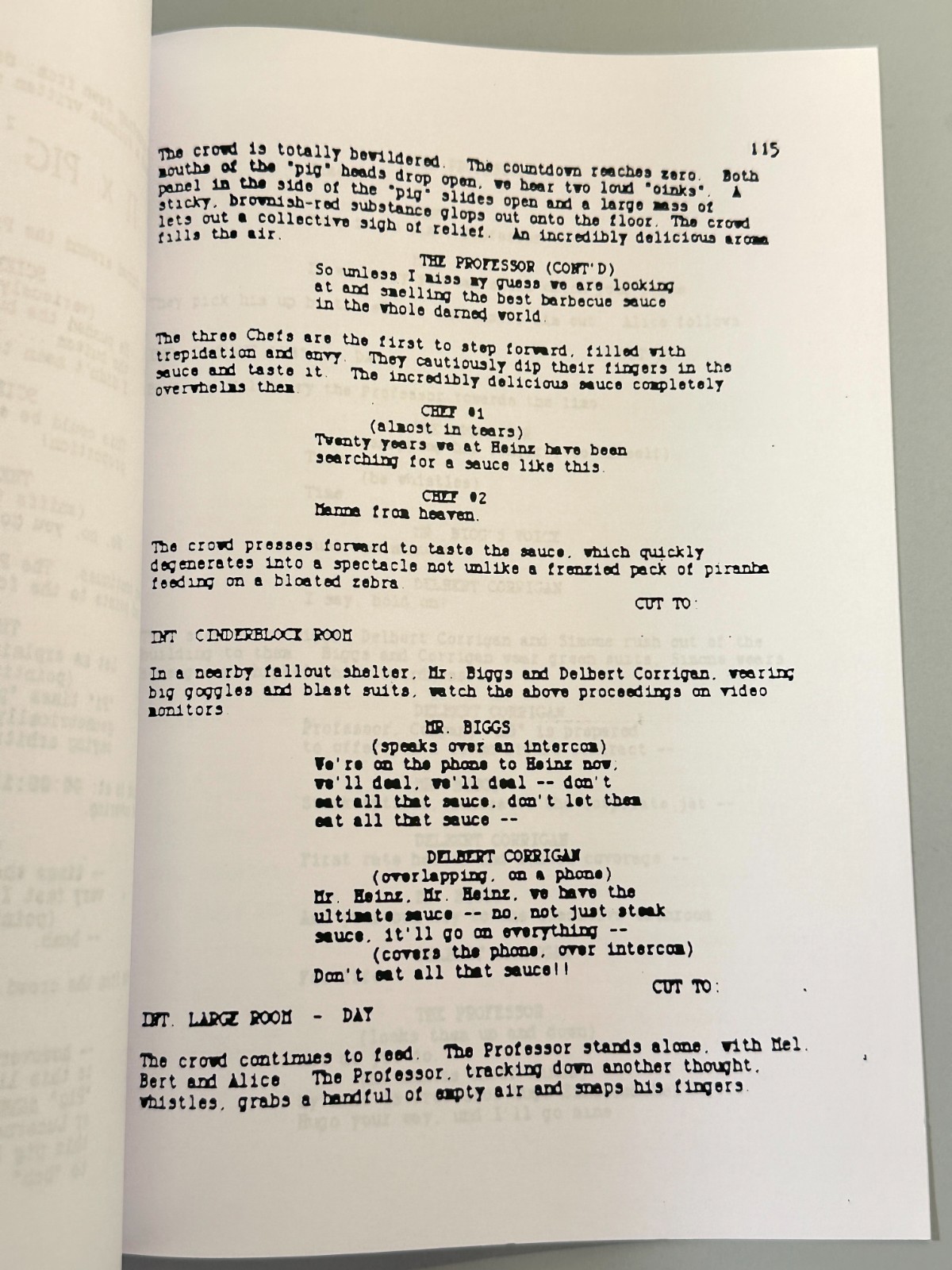 ONE SALIVA BUBBLE Screenplay David Lynch First Draft 1987 Unproduced RARE SCRIPT