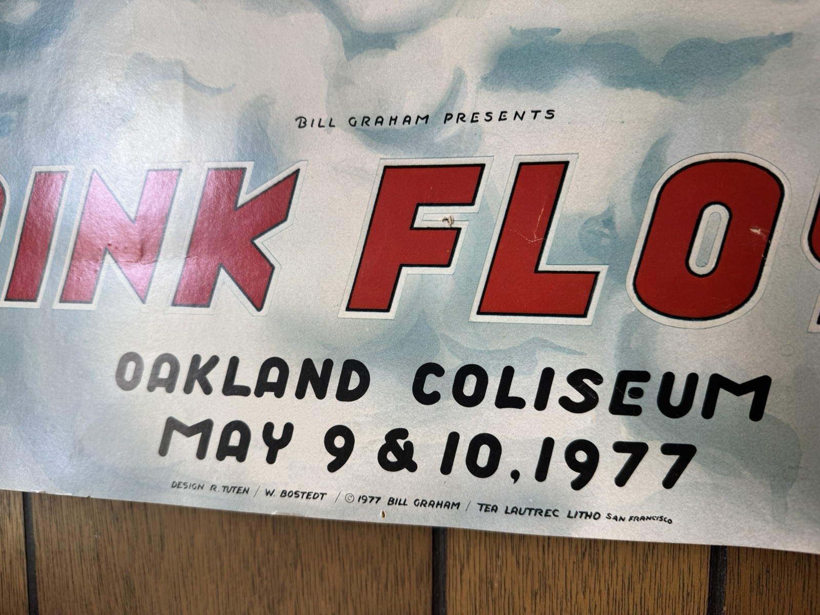PINK FLOYD OAKLAND 1977 concert poster 19.5×27.5
