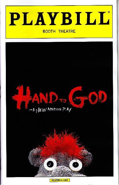 Hand to God Broadway Playbill April 2015 Steven Boyer Booth Theatre NYC