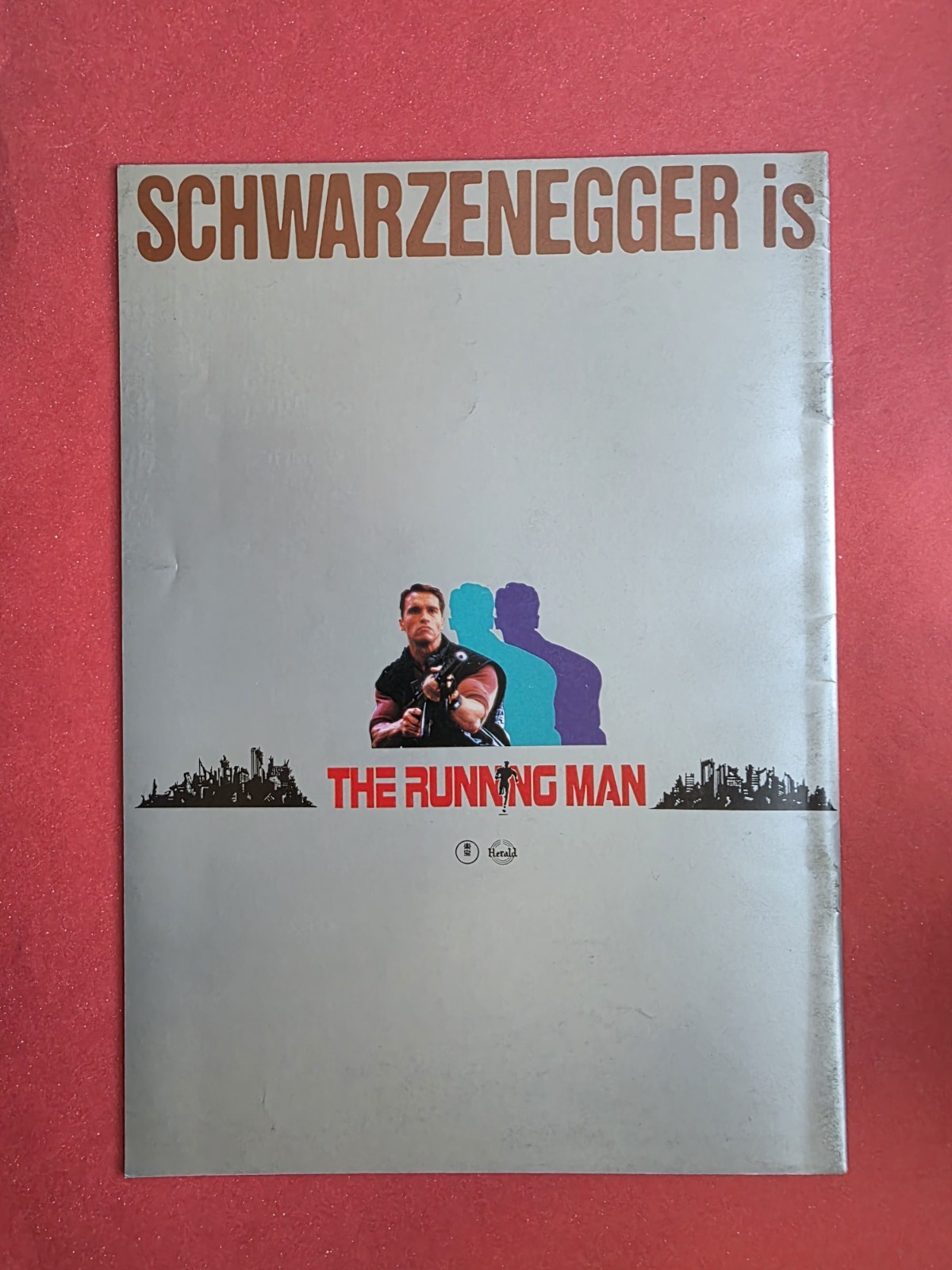 The Running Man (1987) Movie Program Arnold Schwarzenegger Stephen King