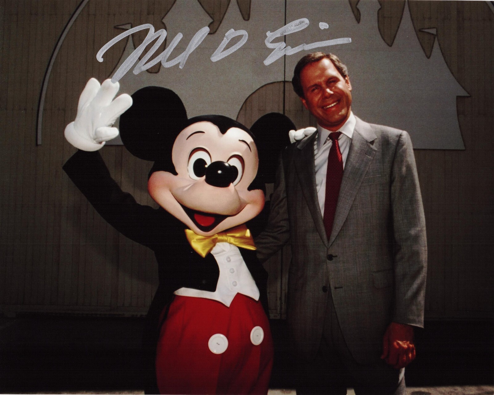 Michael Eisner signed autographed 8×10 photo Star Wars Former CEO Disney