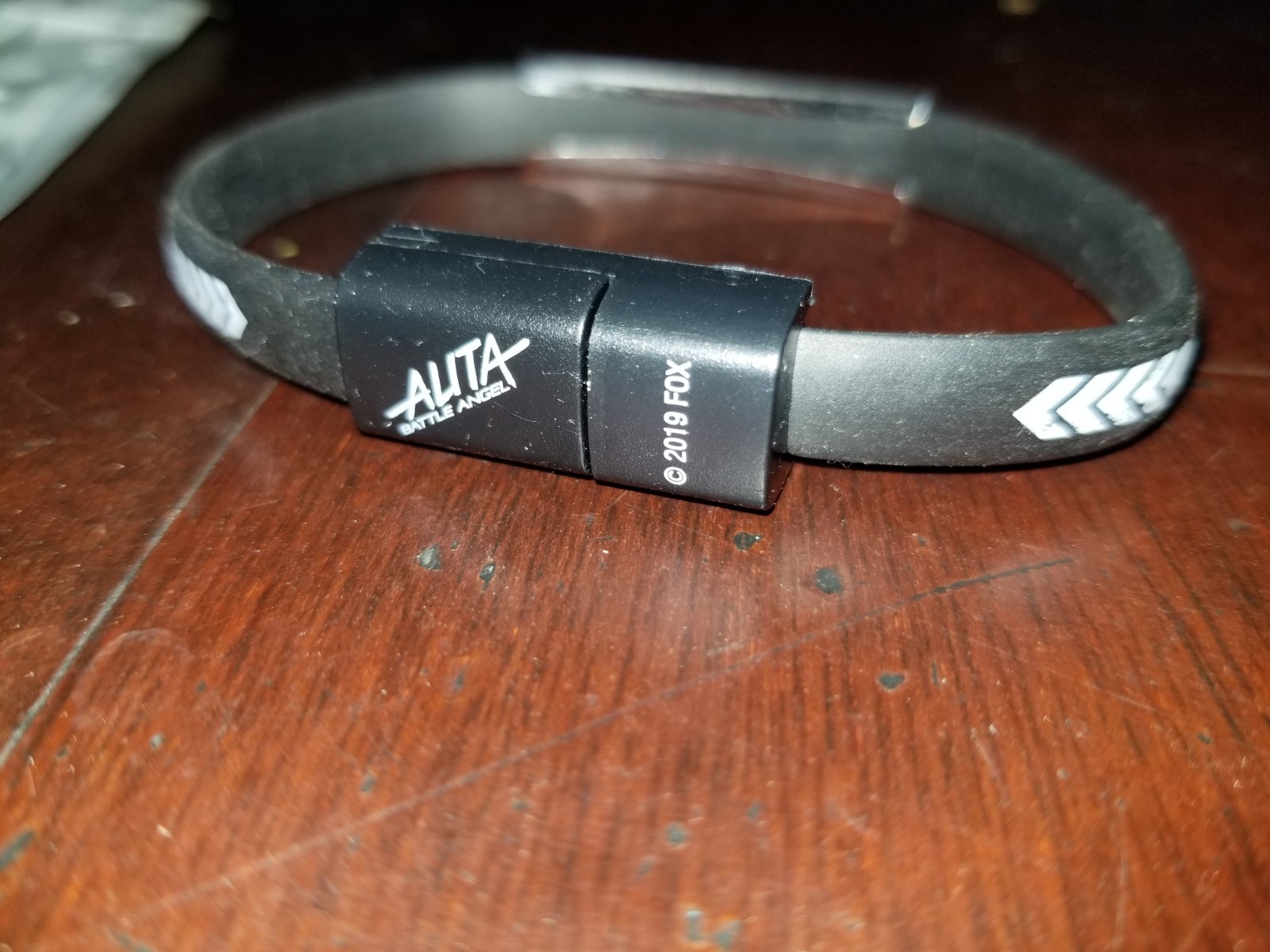 Alita Battle Angel Promo USB Wristband cable with Lightning connection port 2019