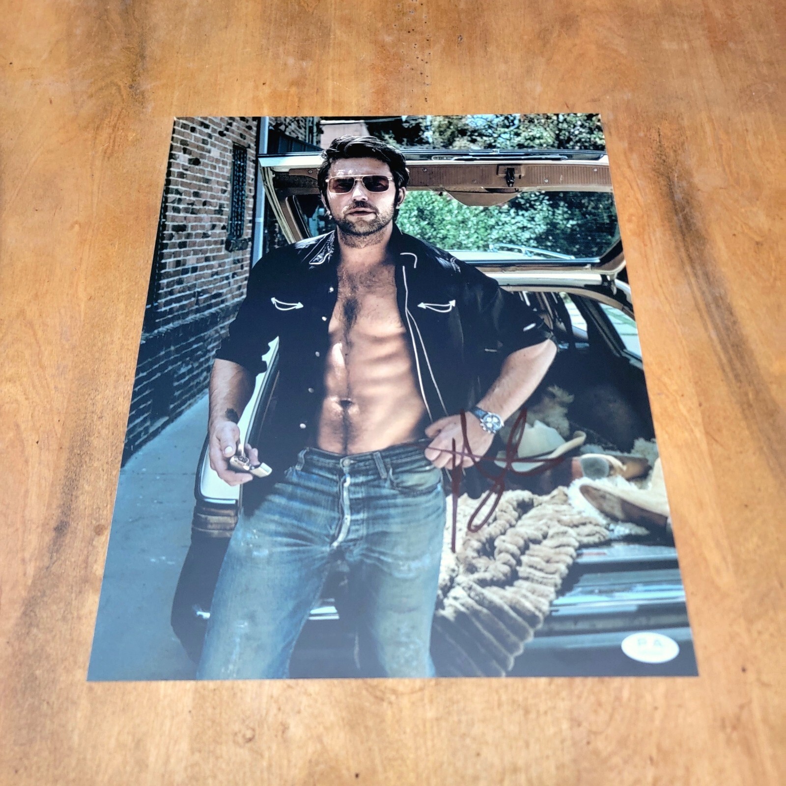 Brandon Sklenar signed 11×14 photo autograph PSA DNA Photoshoot Abs Hot