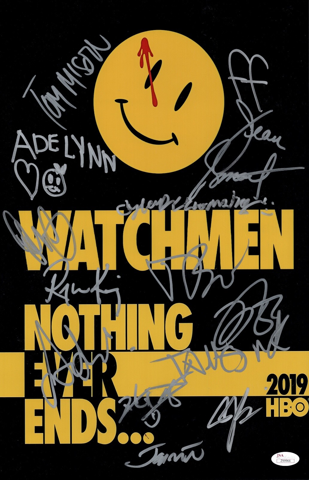 REGINA KING Cast X14 Signed WATCHMEN 11×17 Photo HBO Autograph JSA COA LOA