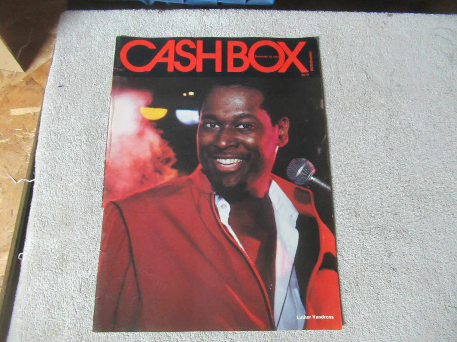 giant 9 7/8 BY 13 3/8″ LUTHER VANDROSS magizine cover only ad FLYER