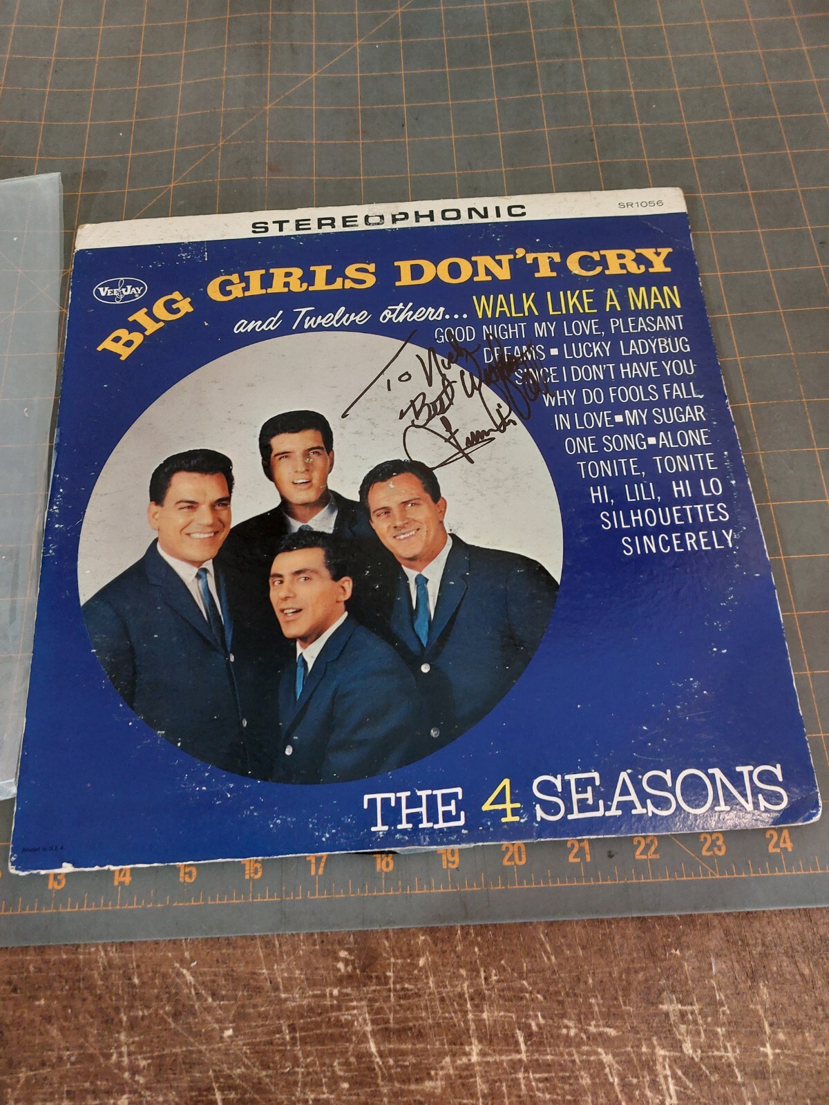 Frankie Valli Autographed Signed THE FOUR SEASONS Album Vinyl Record Cover