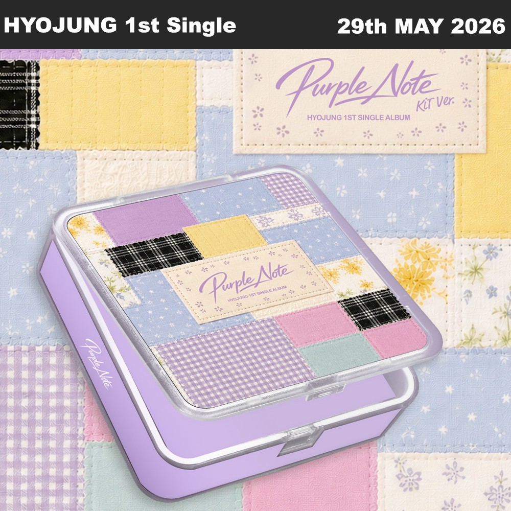 HYOJUNG OH MY GIRL Purple Note 1st Single Album KiT+Ball Chain+Photocard+Etc+TR#