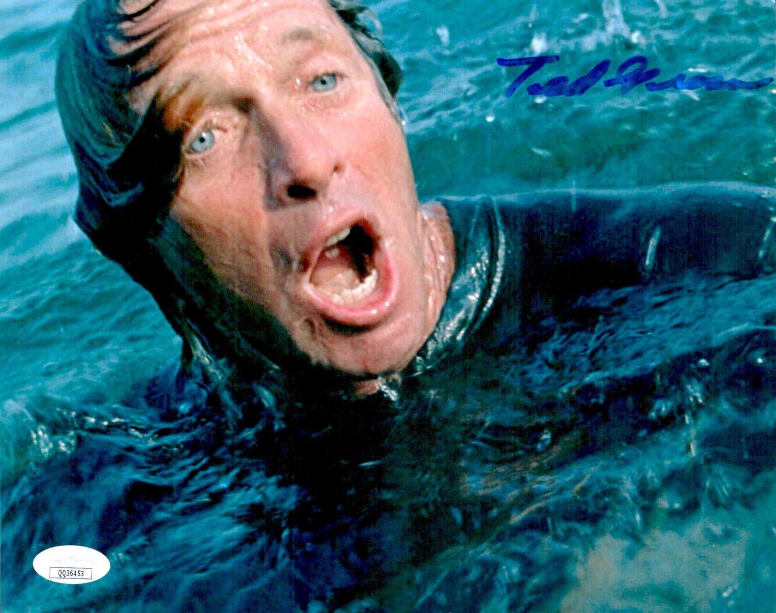 TED GROSSMAN Signed 8×10 Photo JAWS GOONIES In-Person Autograph JSA COA Cert