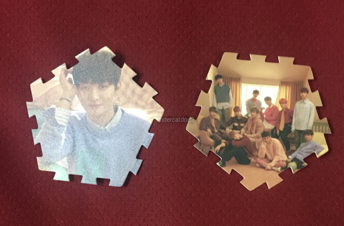 WANNA ONE 0+1=1 I PROMISE YOU Taiwan TAZO two CARDs (YOON JISUNG +GROUP)