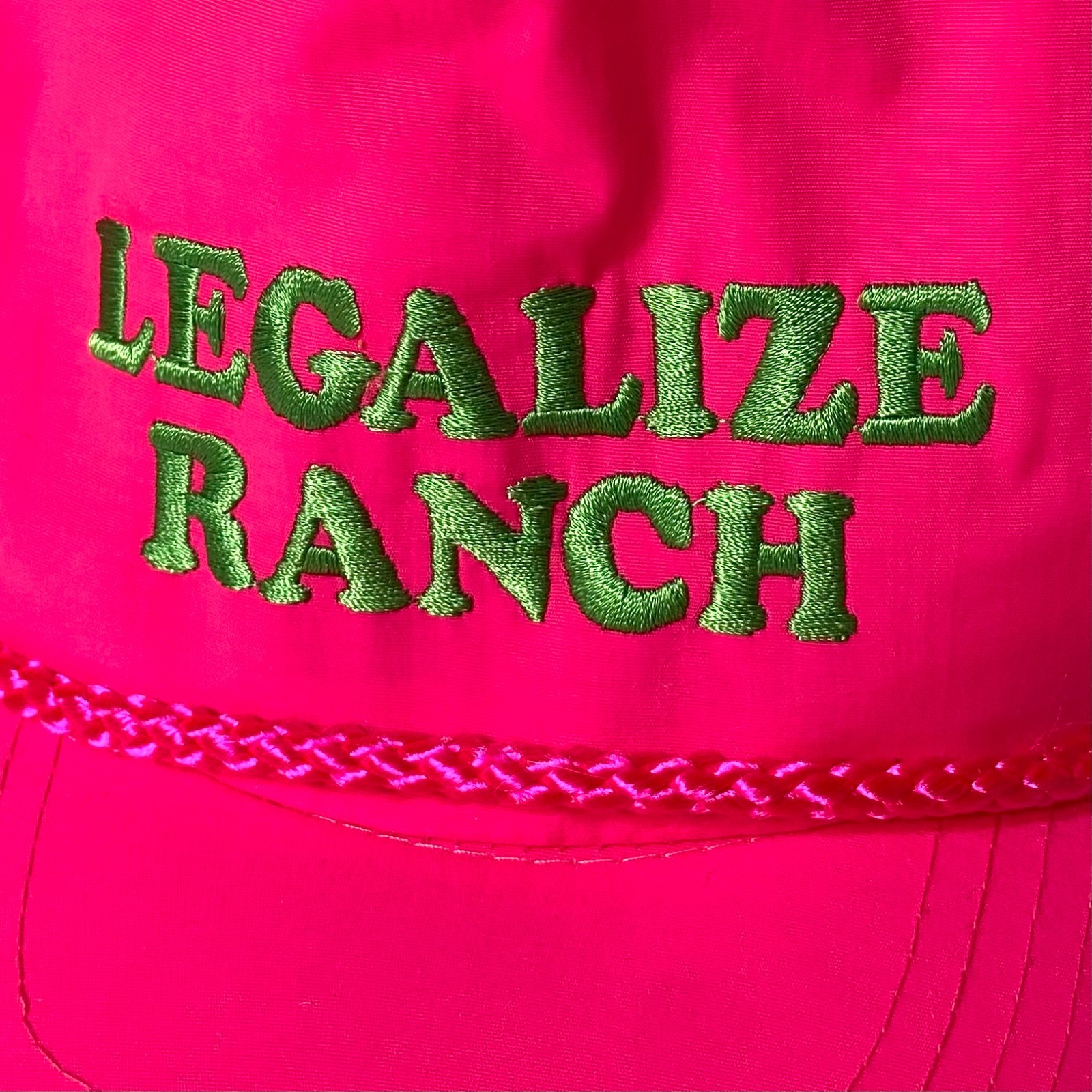 The Eric Andre Show “LEGALIZE RANCH” Pink Nylon Snapback Hat – Rare [READ DESC]