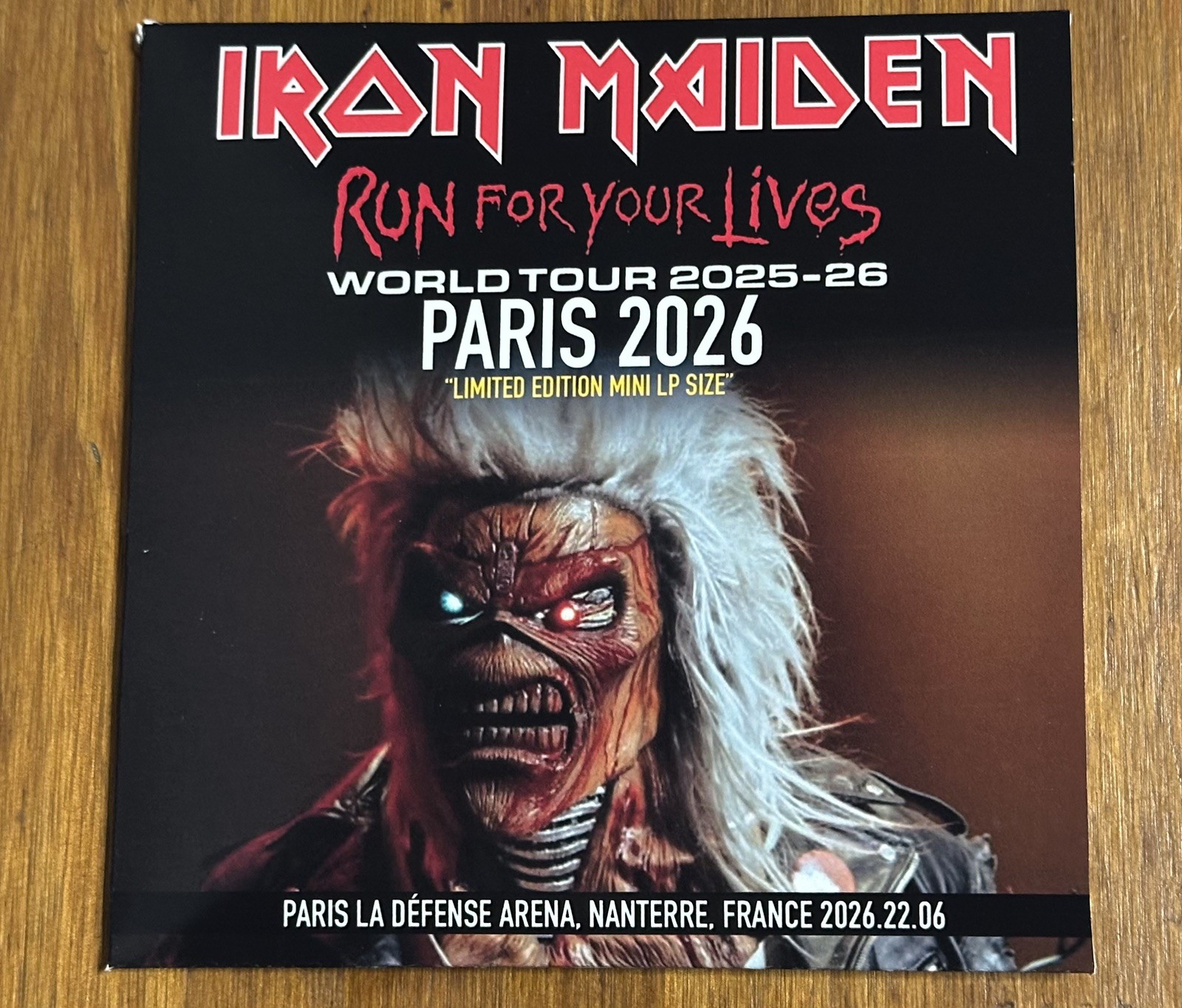 IRON MAIDEN Run For Your Lives Paris, France 2026 Bruce Dickinson 2CD