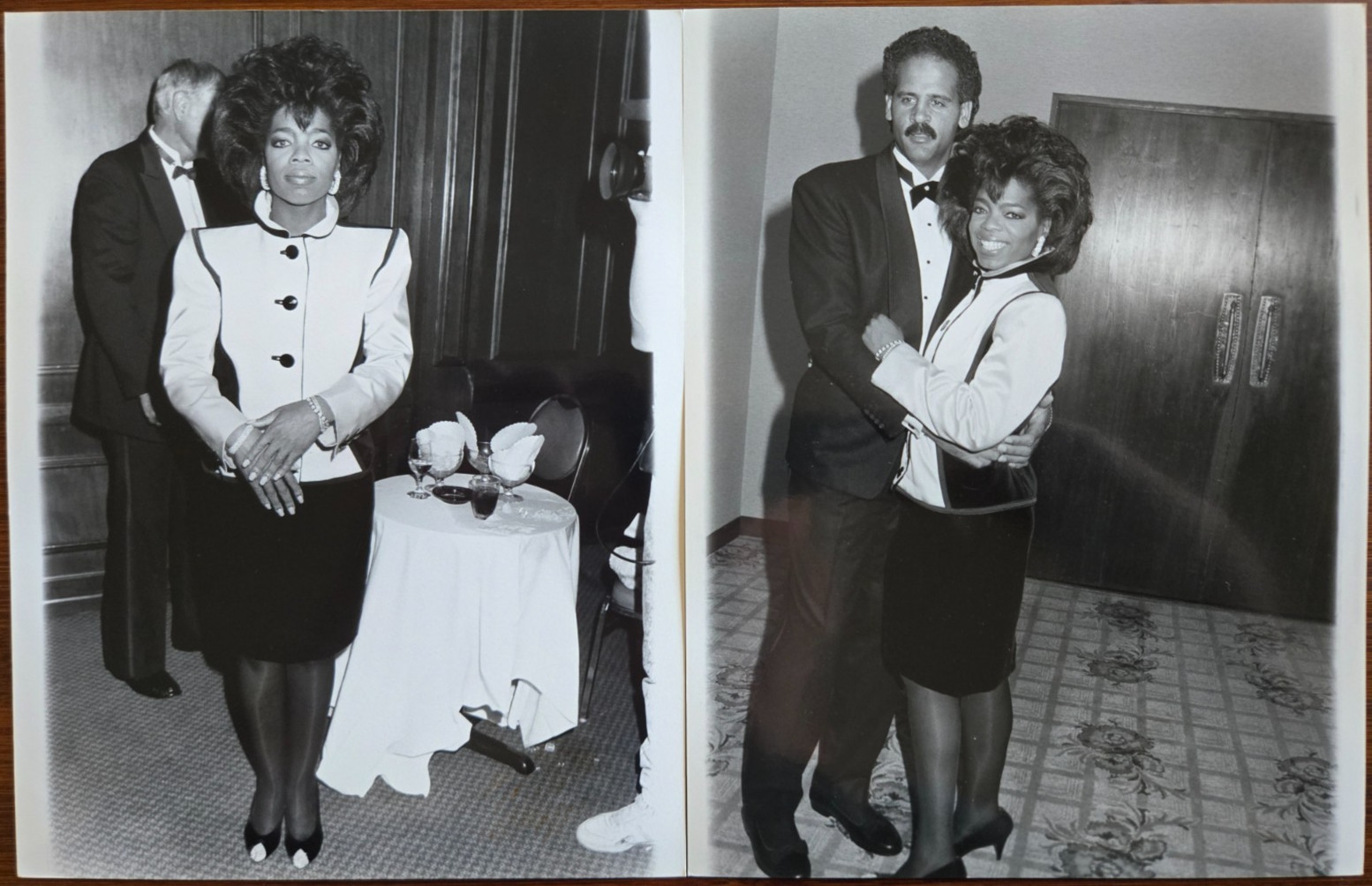 Oprah Winfrey & Stedman Graham Lot of 2 1988 7×9 Press Photos