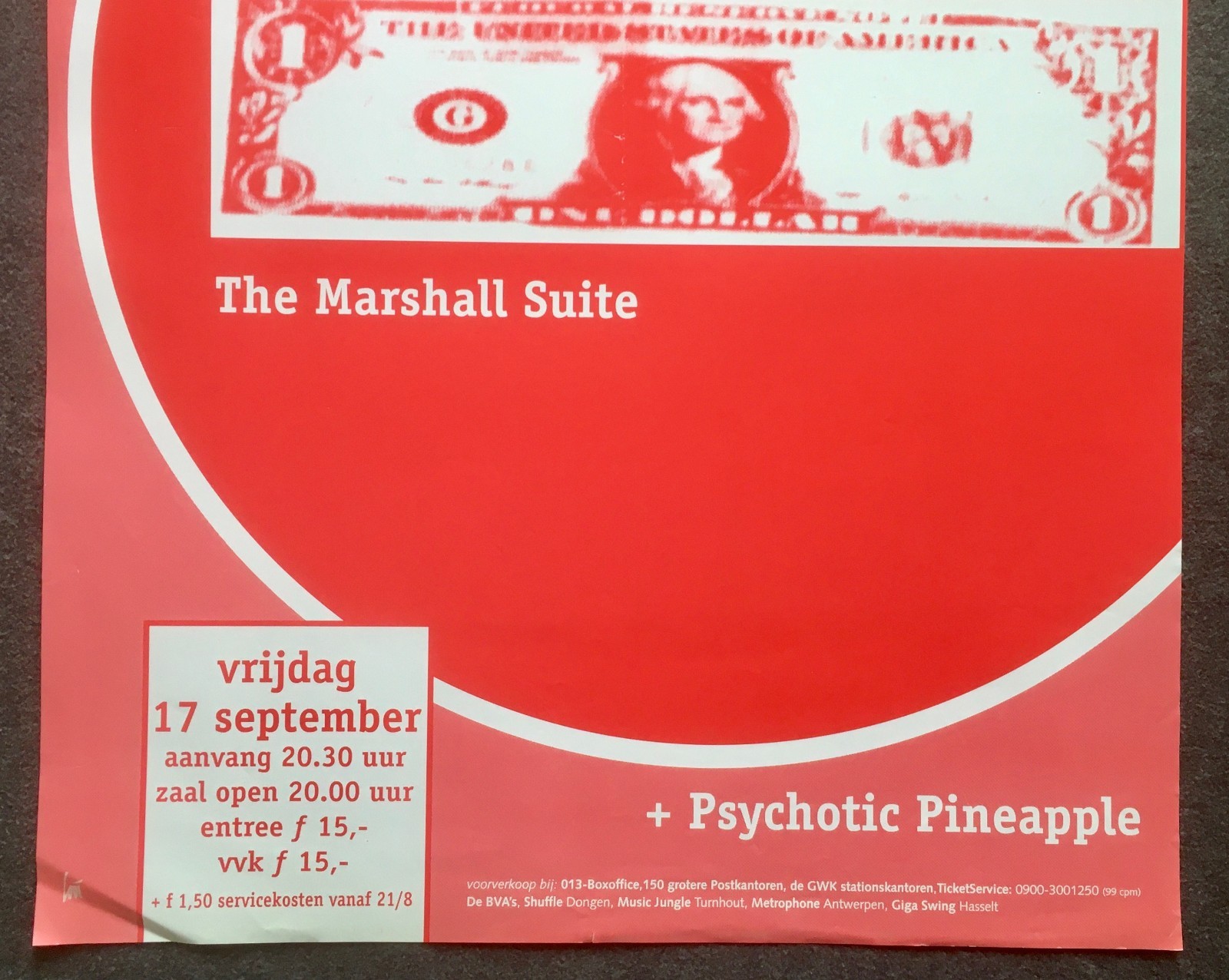 1999 The Fall Marshall Suite Concert Poster 013 Tilburg Netherlands