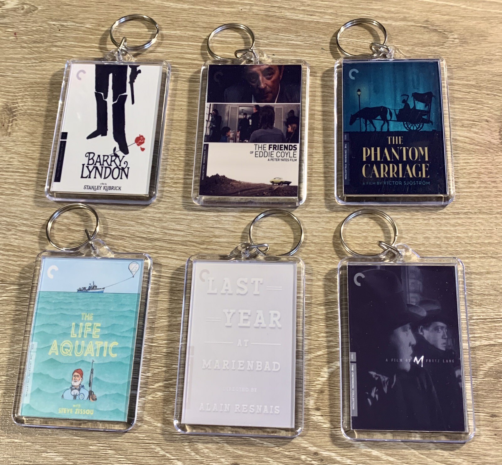 Criterion Collection Movie – Box Art Keychain – Pick Any Film – Free Shipping