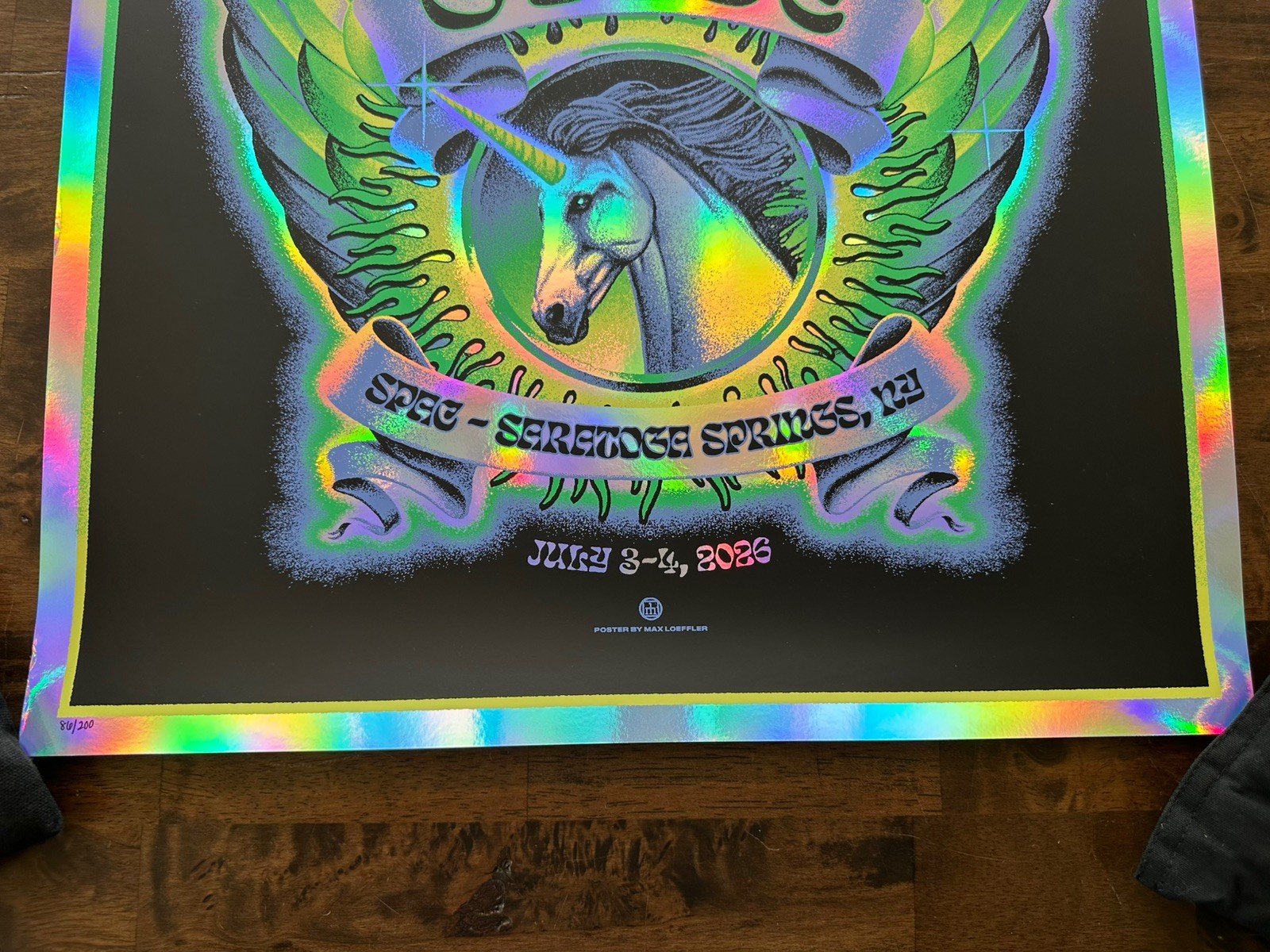 Goose Band Poster SPAC Saratoga Springs NY 2026 Unicorn FOIL #86/200 SHIPS ASAP
