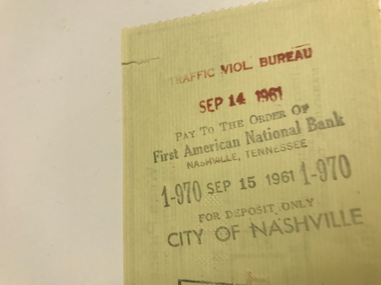 Webb Pierce Signed Autograph Check Grand Ole Opry Member Traffic Violation 1961