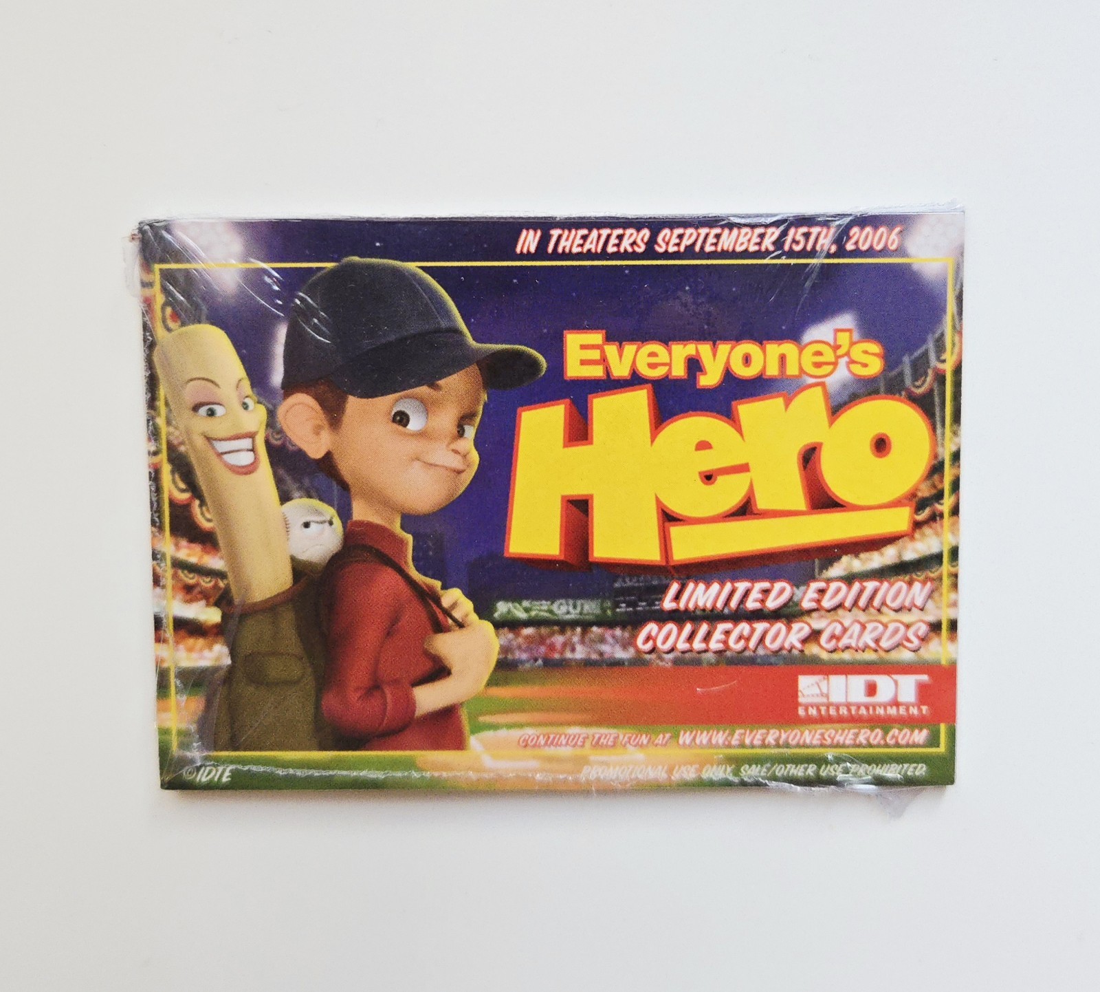 VINTAGE 2006 EVERYONE’S HERO MOVIE PROMO CARD SET ROBIN WILLIAMS BABE RUTH FILM
