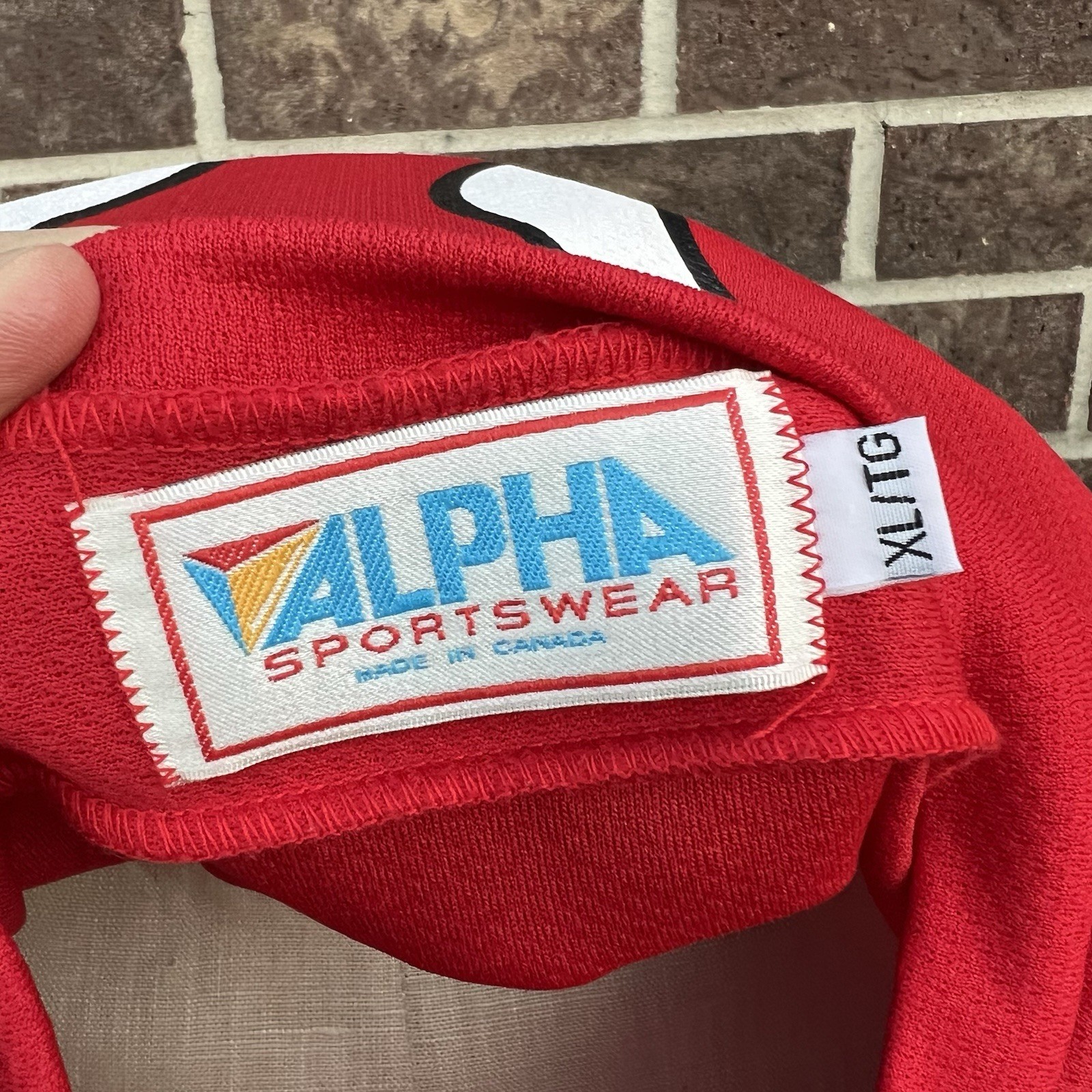 Vintage Kevin Smith View Askew Red #37 Hockey Jersey Clown Vulgarians Alpha XL