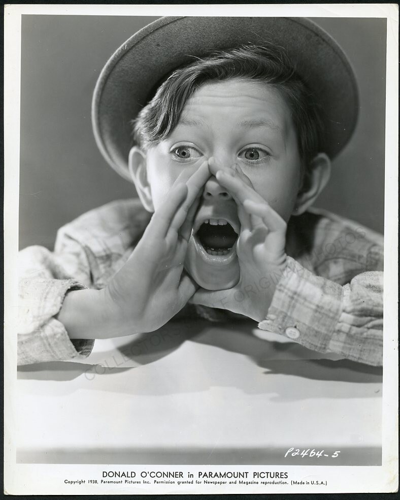 DONALD O’CONNOR at 13 YEARS OLD in EARLY PORTRAIT Original Vintage 1938 Photo