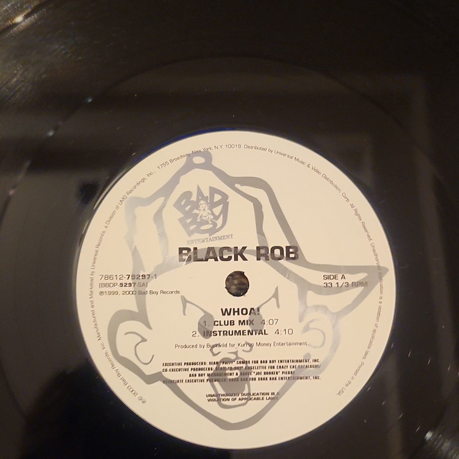 Black Rob – Whoa LP Record – NM – 1999