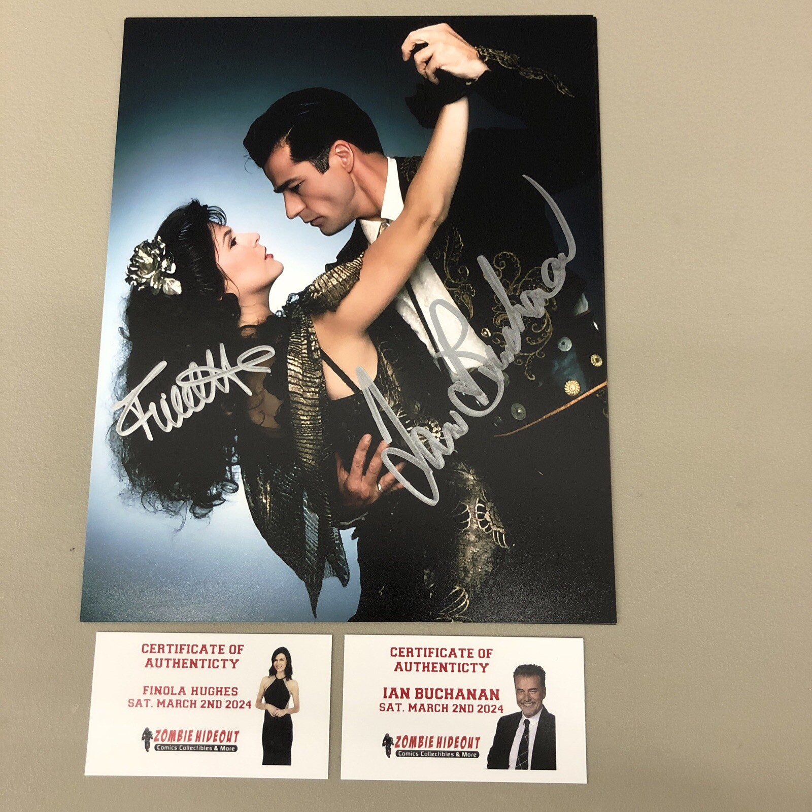 Ian Buchanan & FINOLA Hughes General Hospital Autograph 8X10 Signed w Store CoA