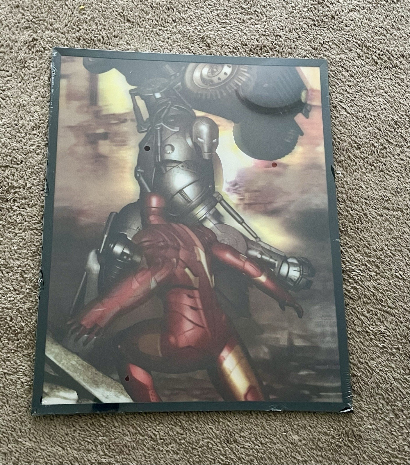 2008 Marvel Iron Man Official Movie Merchandise 3D Lenticular 16”x20” Poster NEW