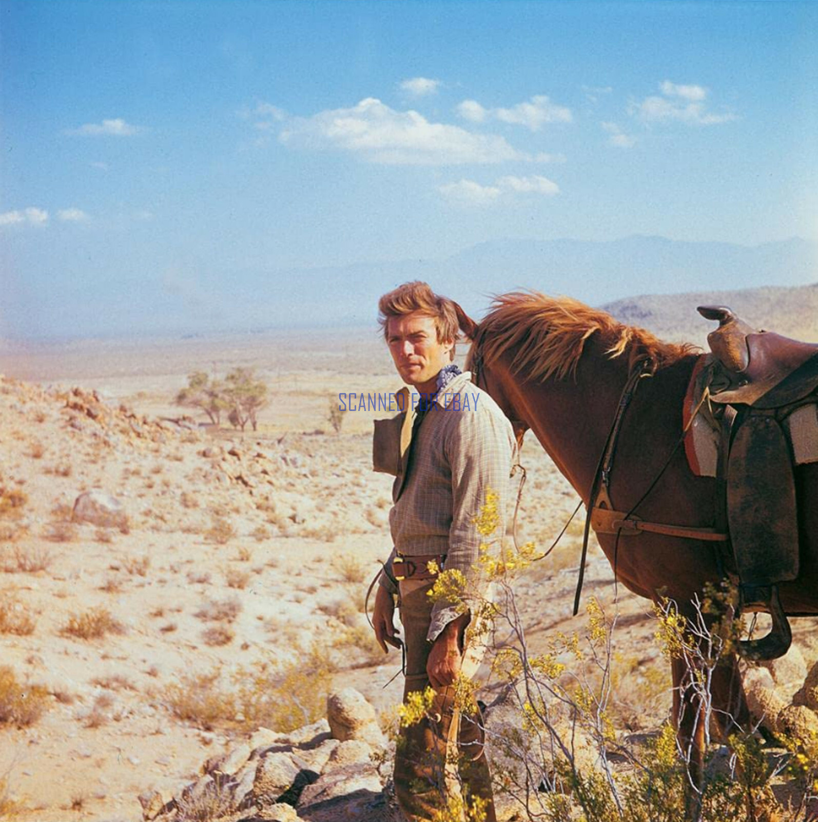RAWHIDE CLINT EASTWOOD AS ROWDY YATES RARE PHOTO