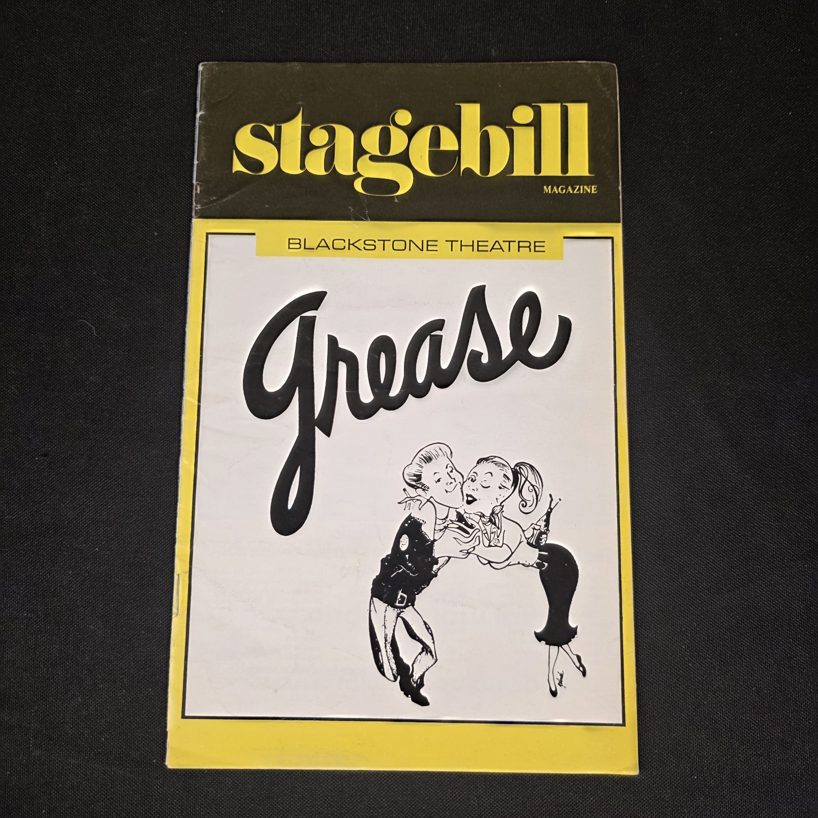 1978 GREASE Musical STAGEBILL Program Shubert Theatre Chicago Vintage Film Era