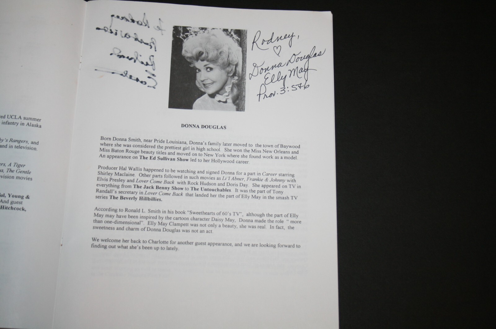 Western Film Fair 1998 Program With 11 Autographs ( Donna Douglas )