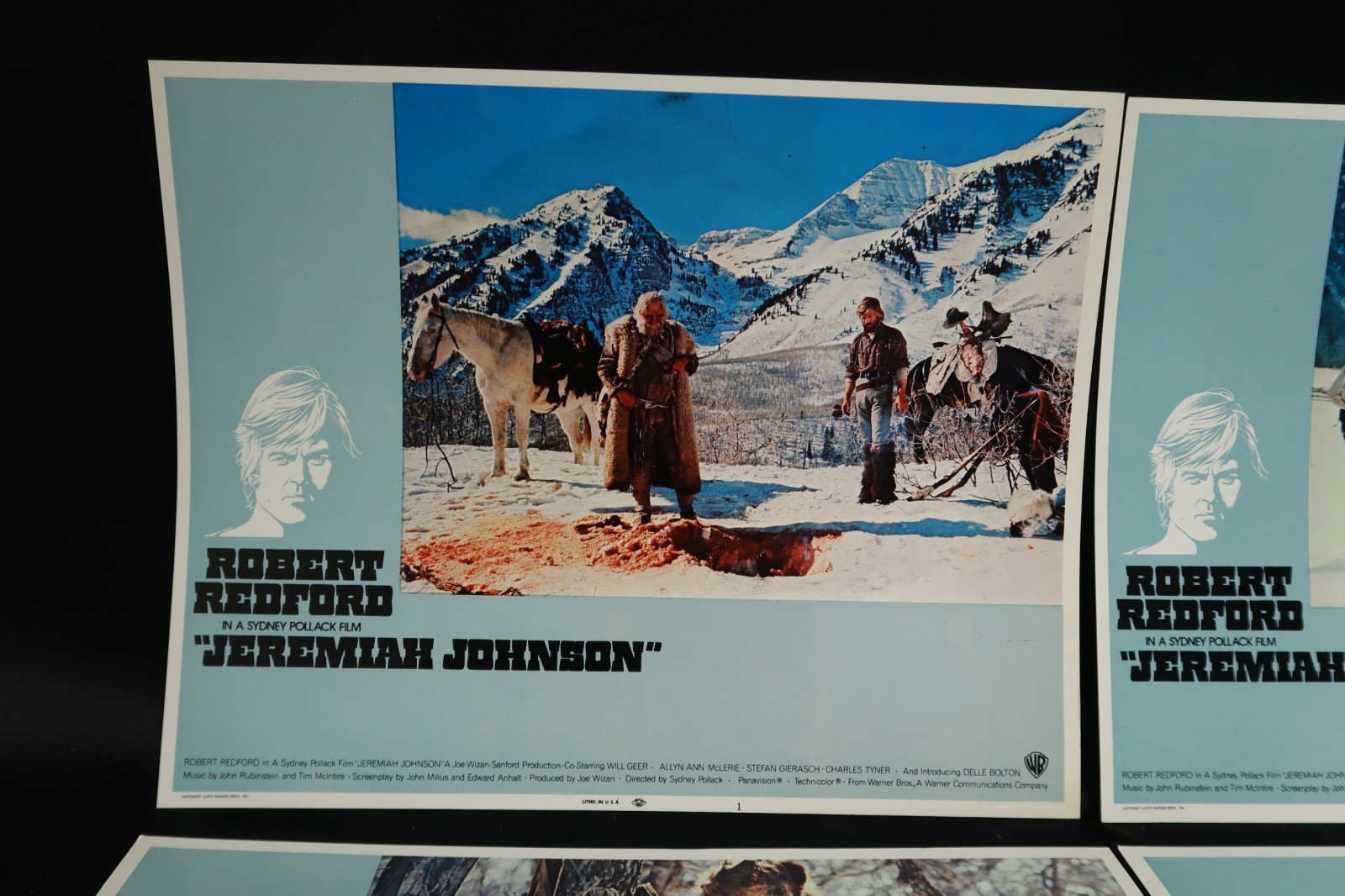 Jeremiah Johnson Lobby Cards 1972 Stills Originals 11 x 14 Robert Redford