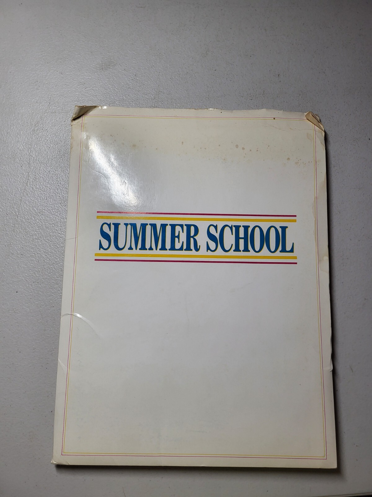 Summer School Media Press Kit No photos Mark Harmon movie 1987 Free Shipping