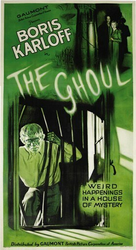 THE GHOUL MOVIE POSTER Boris Karloff RARE HOT VINTAGE