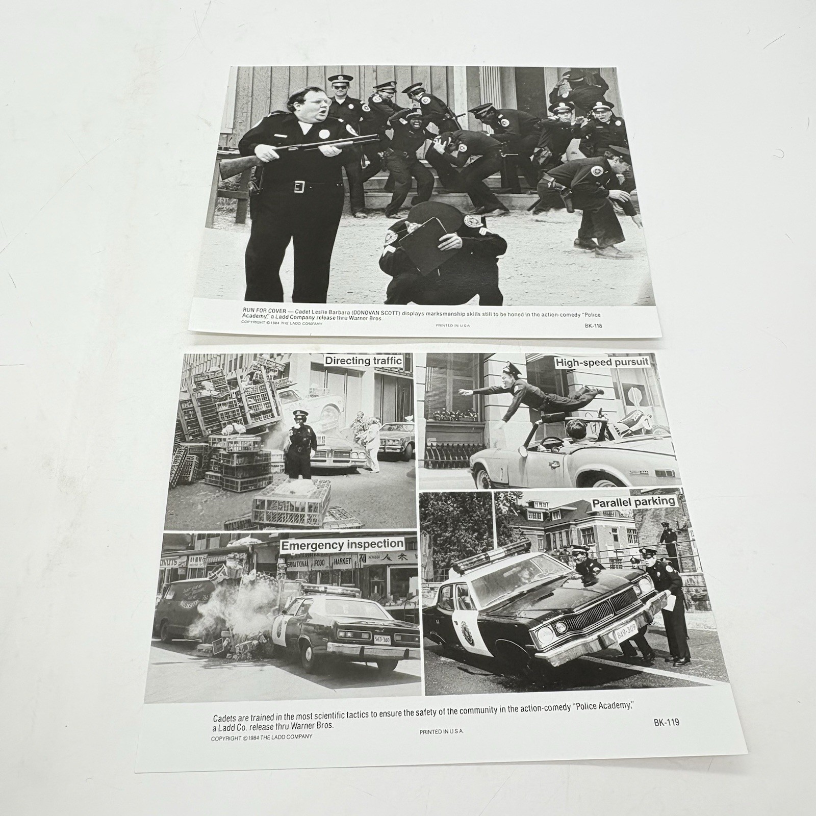 POLICE ACADEMY Movie Lobby Card Lot of 15 Pictures With Binder & Character Bios