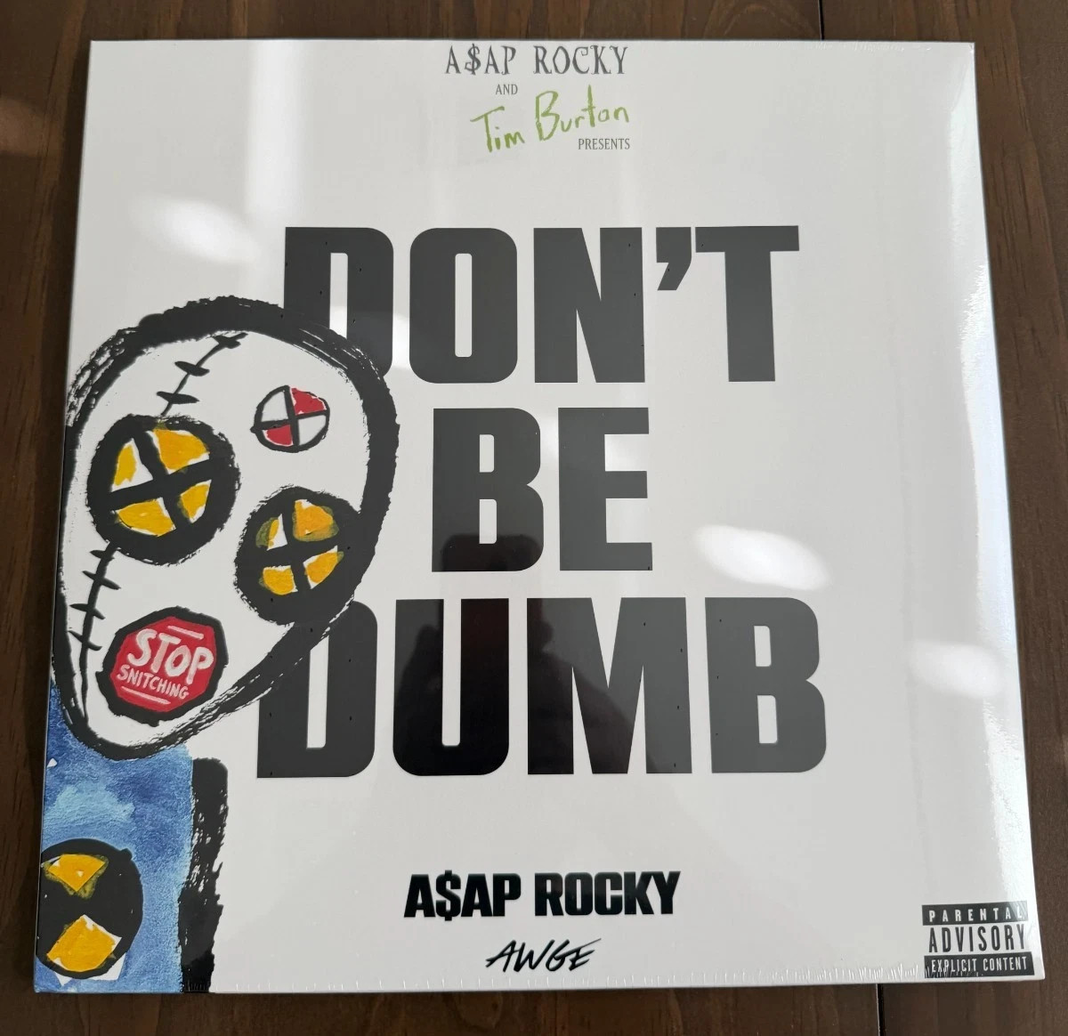 ASAP ROCKY DONT BE DUMB DUMMY 2 DISC VINYL LP SIGNED INSERT LIMITED IN HAND