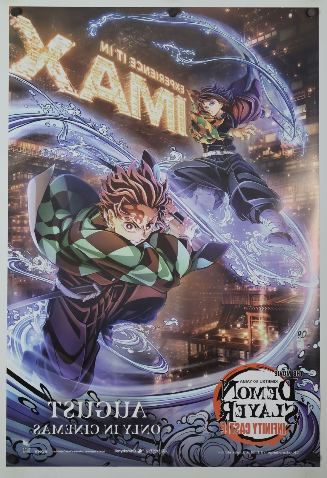 Demon Slayer Infinity Castle – original DS movie poster 27×40 D/S INTL IMAX