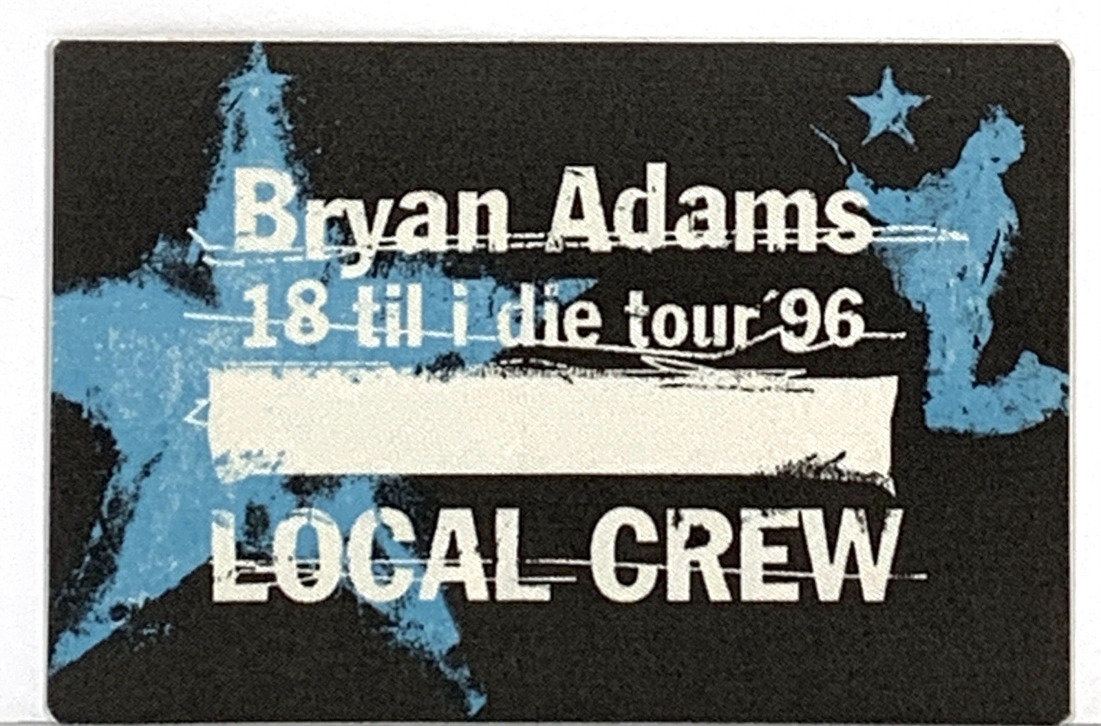 Bryan Adams 18 til I Die Tour 1996 Local Crew Backstage Passes Otto Unused 85