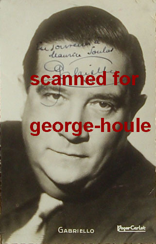 ANDRE GABRIELLO – PHOTOGRAPH – AUTOGRAPH – 1944 – JEAN RENOIR – JEAN GABIN