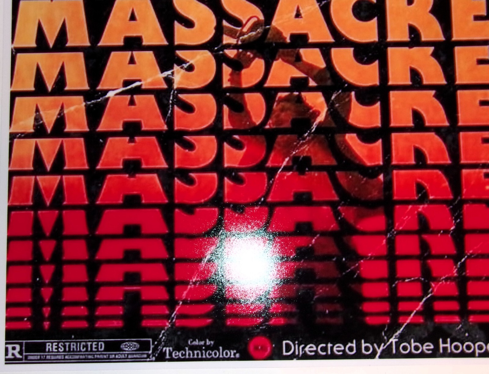 The Texas Chainsaw Massacre 1974 Poster “Vintage Torn” Reprint 19″x13″ T Hooper