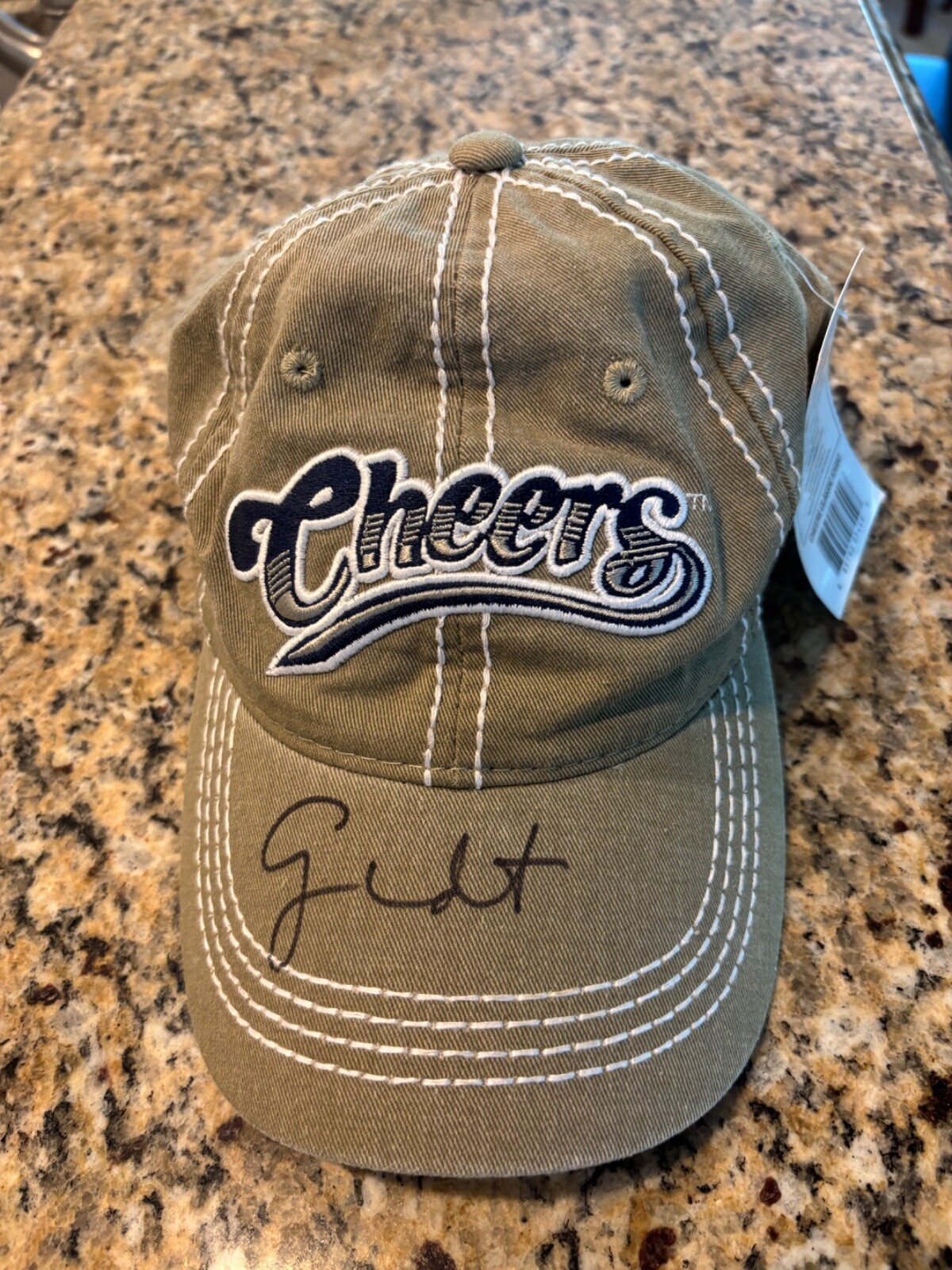 George Wendt Autographed Cheers Ball Cap, Officially Licensed Product of Cheers