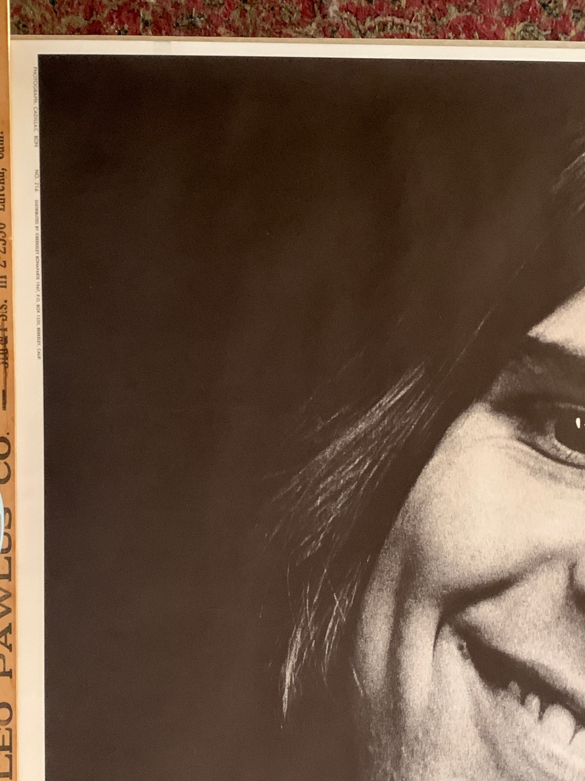 Rare Vintage Bob Weir Poster! Grateful Dead 1967 By Cadillac Ron