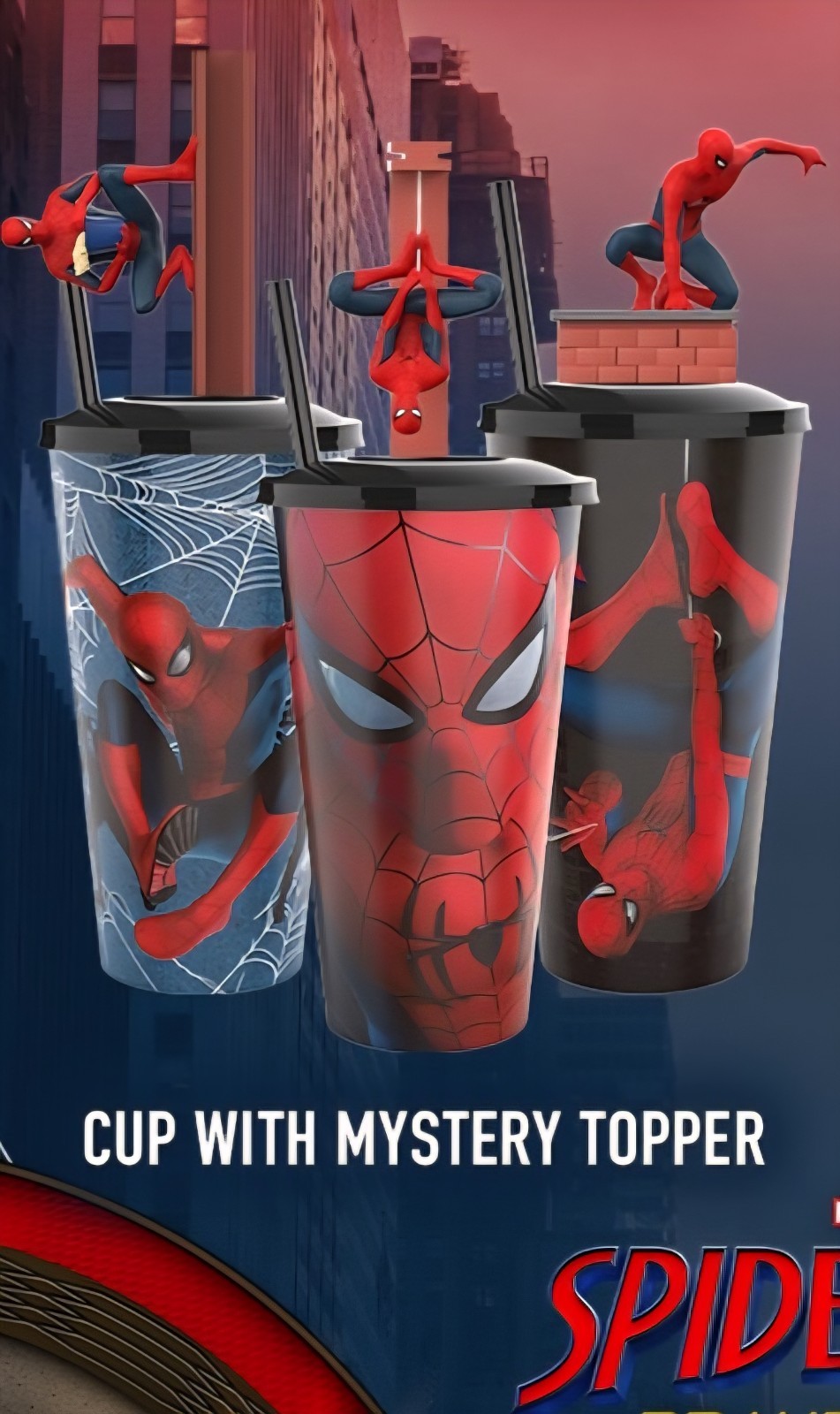 AMC theaters spider man brand new day cup with mystery topper presale ships 7/31