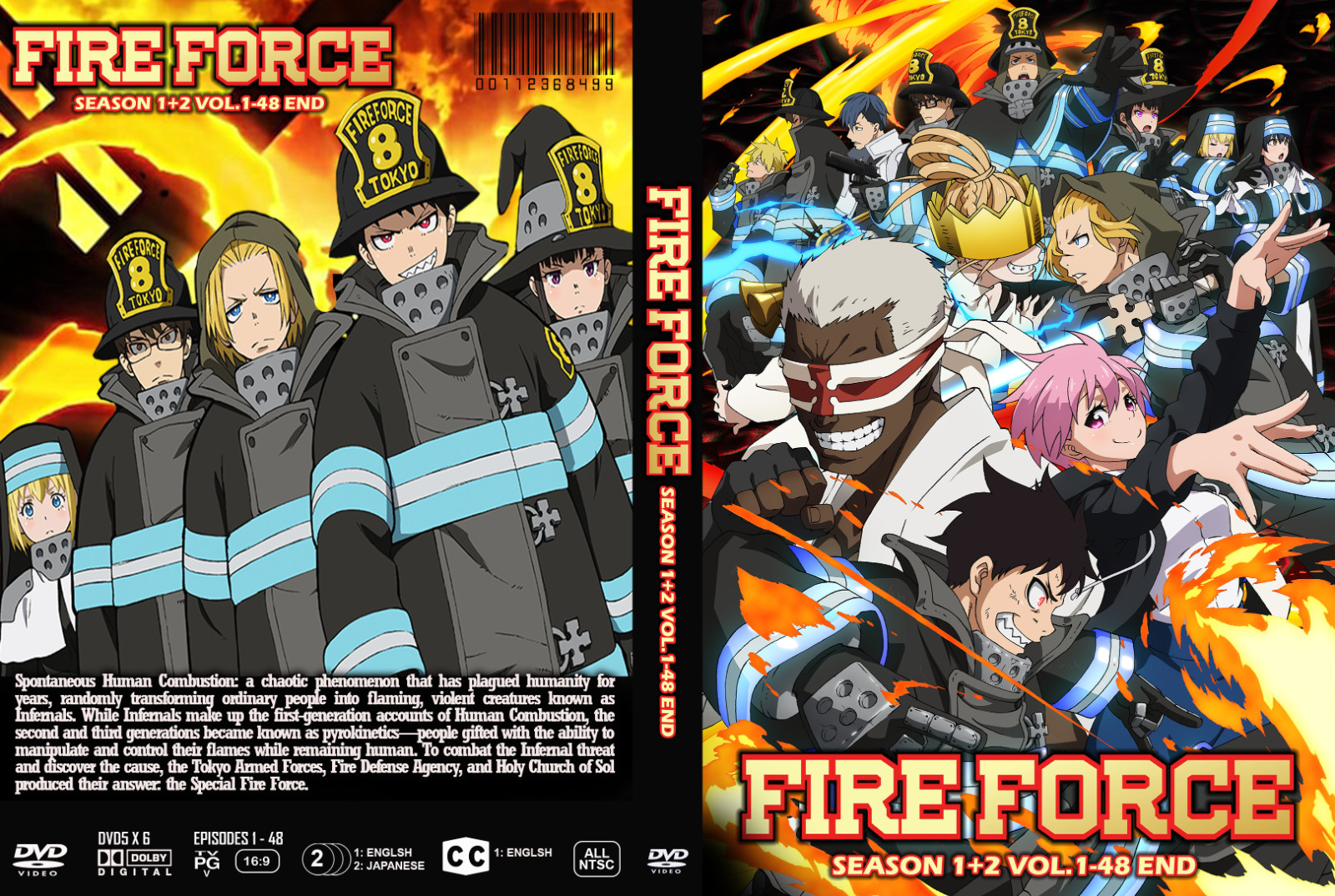 ANIME FIRE FORCE SEASON 1 + 2 Episode 1-48 Dual Audio ENG/JAP
