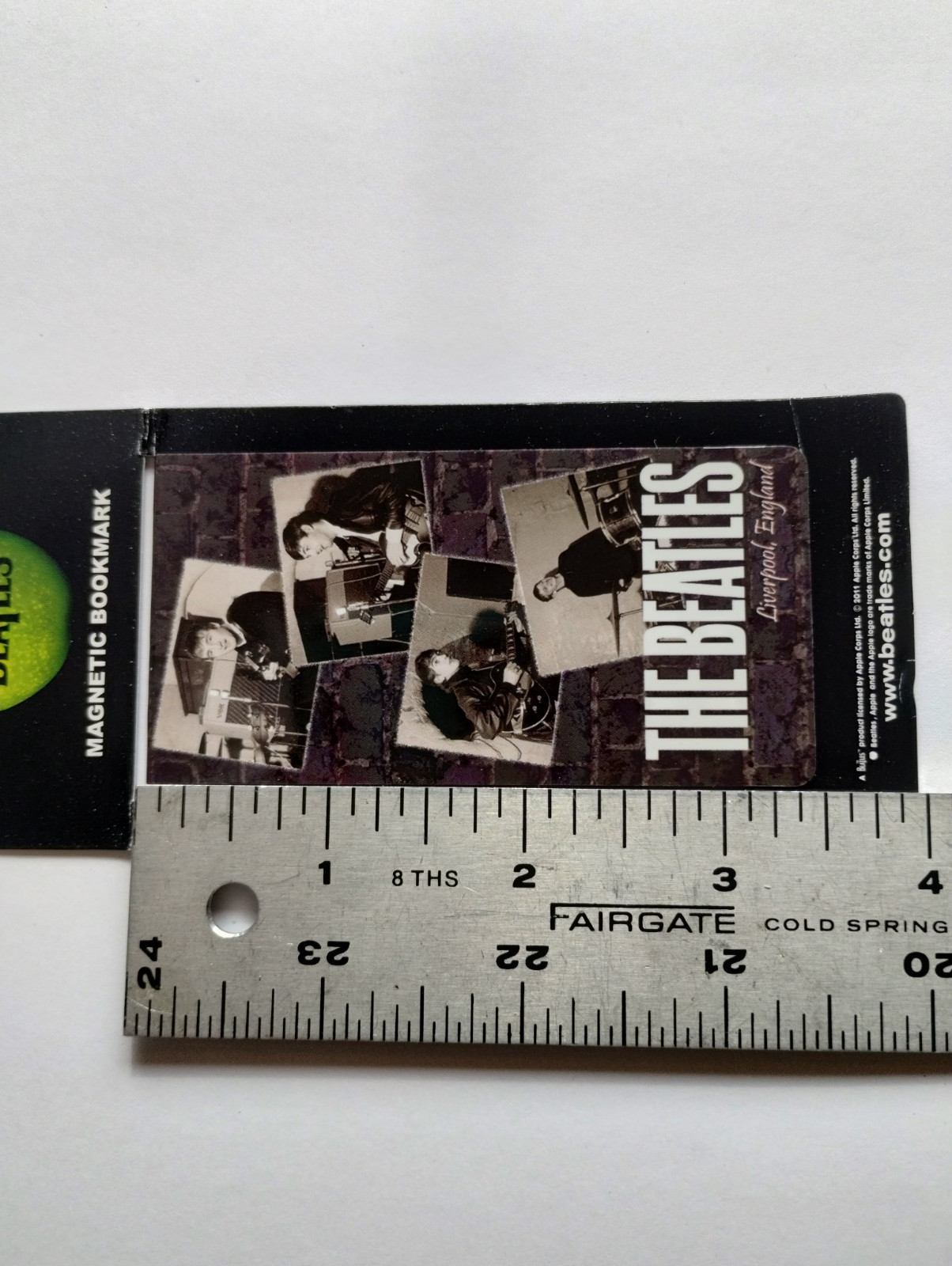 The Beatles “In The Cavern” Magnetic Bookmark RockOff 3.75×1.75″ Apple Licensed