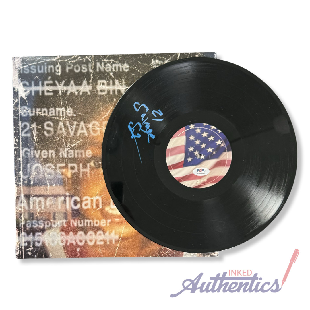 21 Savage Signed Autographed Vinyl LP “American Dream” PSA/DNA Authenticated
