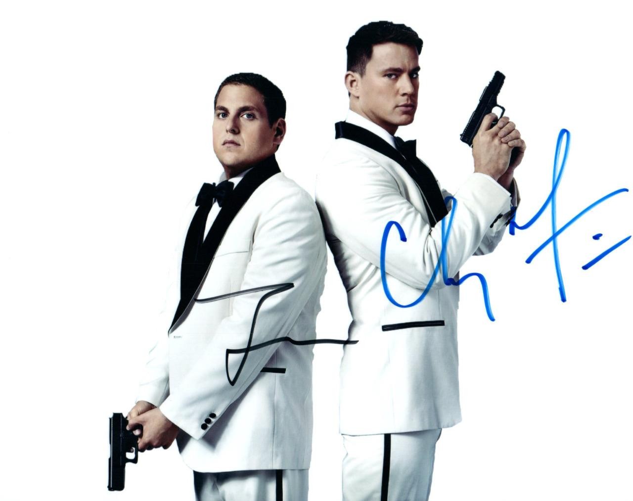 Channing Tatum Jonah Hill autographed 8×10 Photo signed Picture Very Nice COA